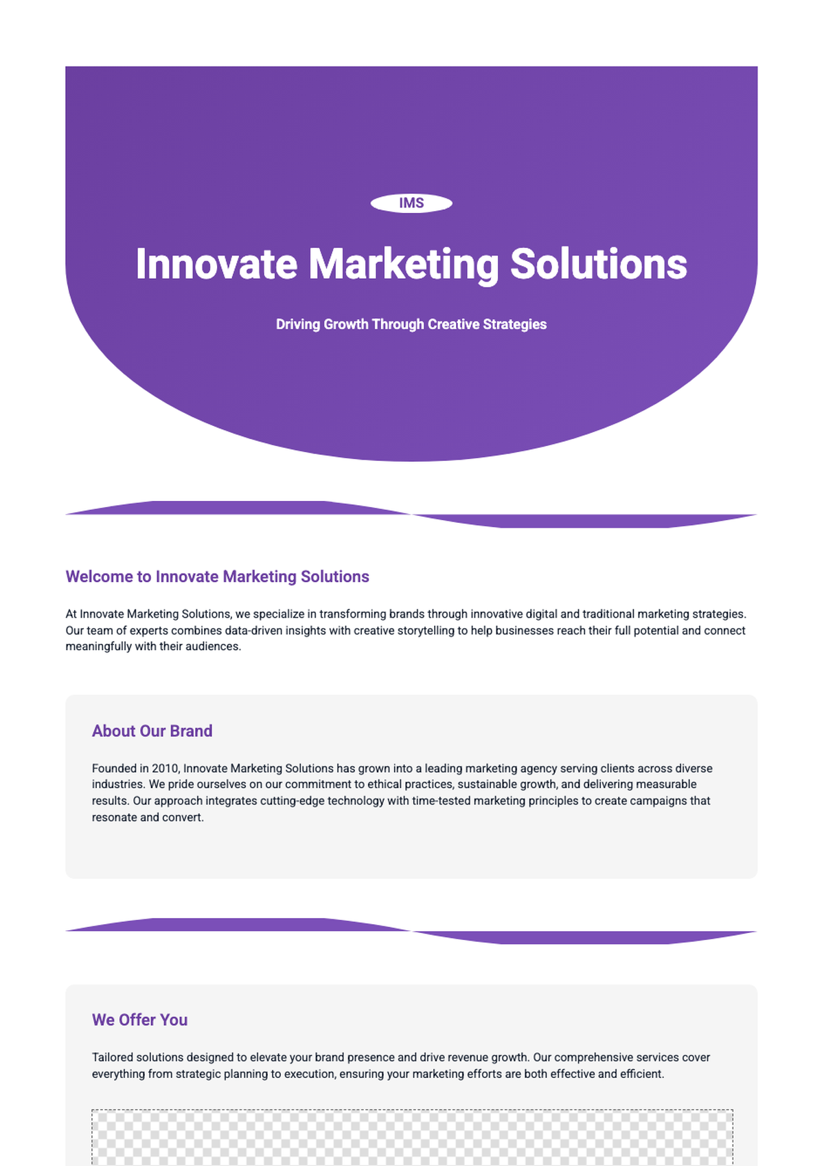 Modern marketing company flyer template with teal and purple color options_variant_2